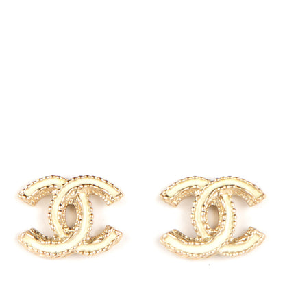 Chanel Enamel CC Earrings Gold 1 of 4
