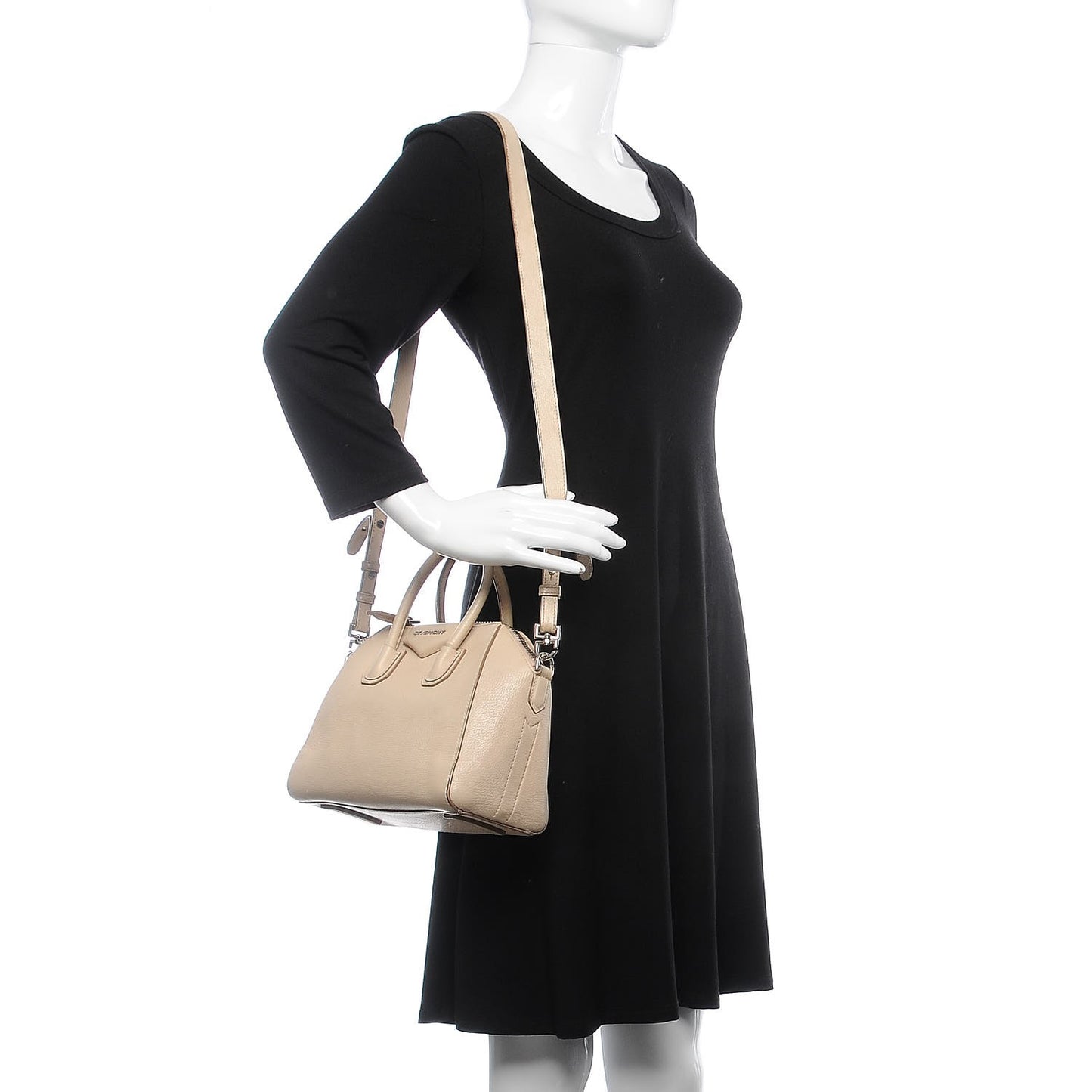 Sugar Goatskin Mini Antigona Nude Pink