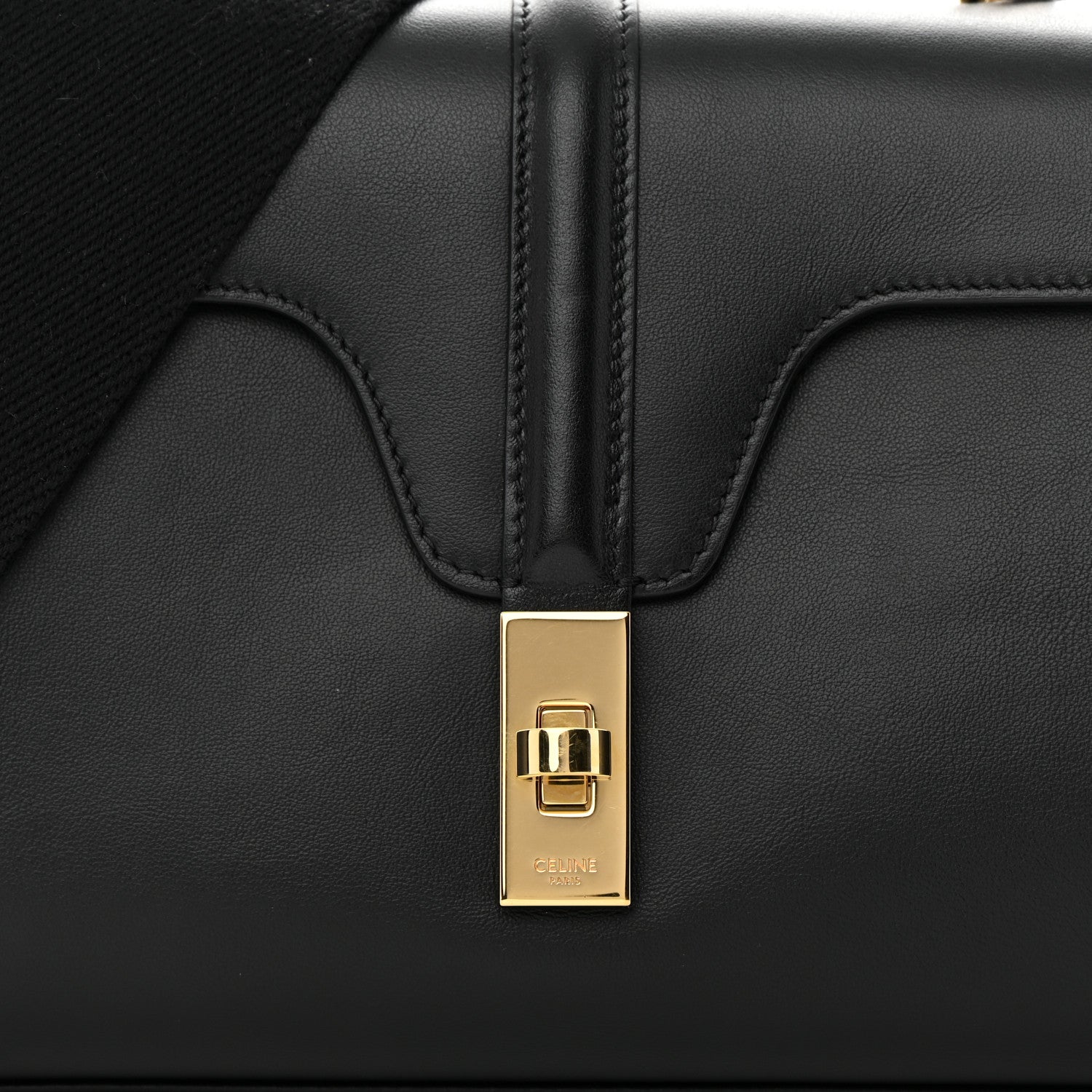 Celine Smooth Calfskin Teen 16 Crossbody Bag Black 9 of 14
