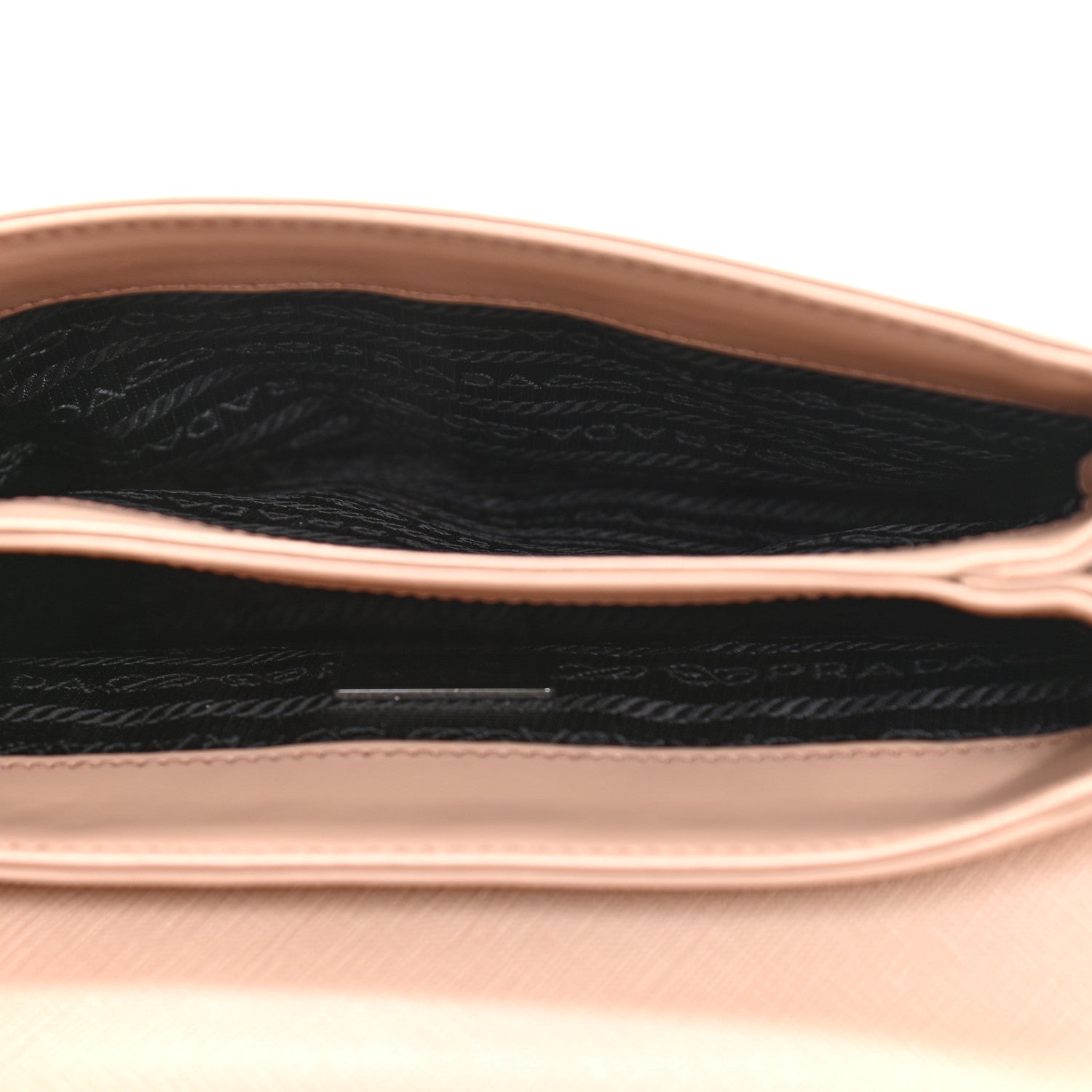 Prada Saffiano Soft Calfskin Chain Crossbody Bag Cipria 4 of 9