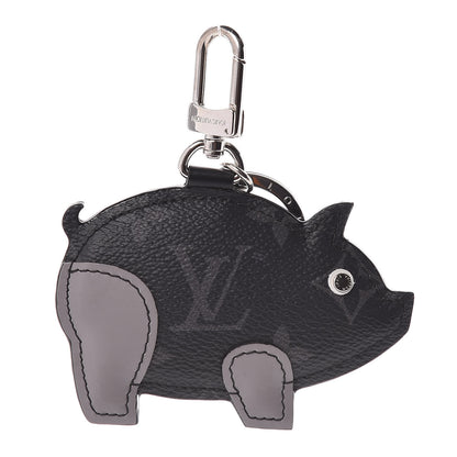 Louis Vuitton Calfskin Monogram Eclipse Pig Bag Charm Key Holder 1 of 4