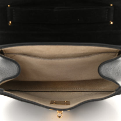 Chloe Suede Calfskin Mini Drew Shoulder Bag Black 5 of 8