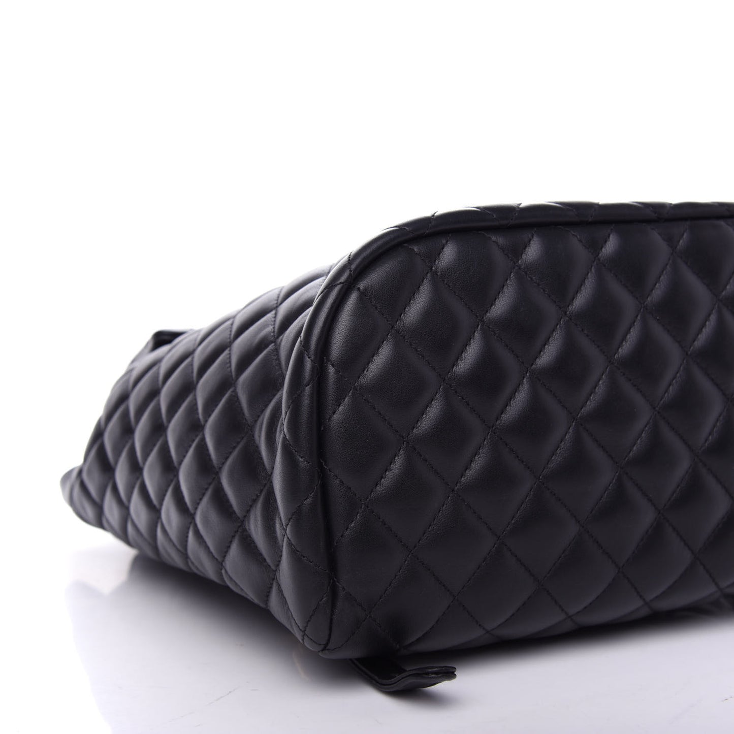 Calfskin Quilted Large Urban Spirit Backpack Black