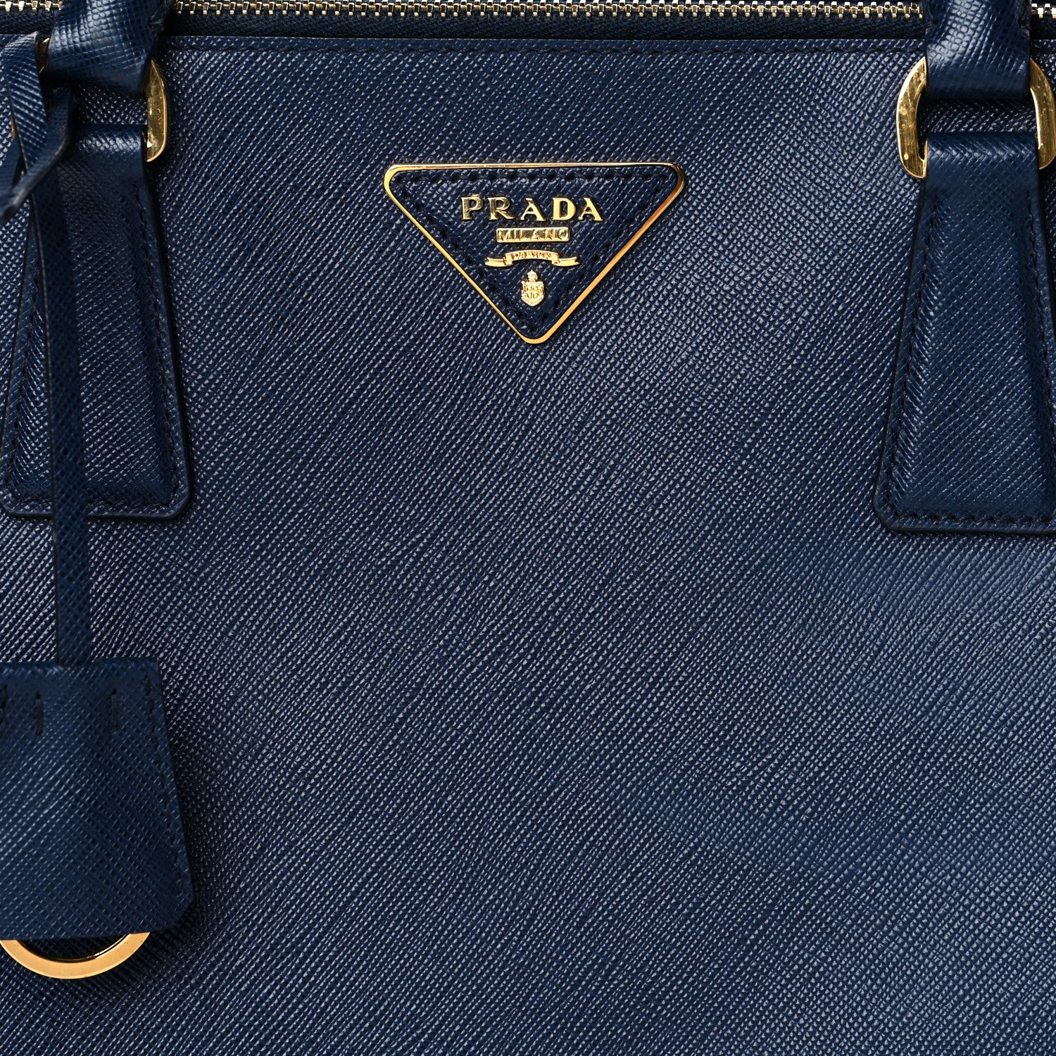 Prada Saffiano Lux Extra Large Galleria Double Zip Tote Baltico 8 of 13