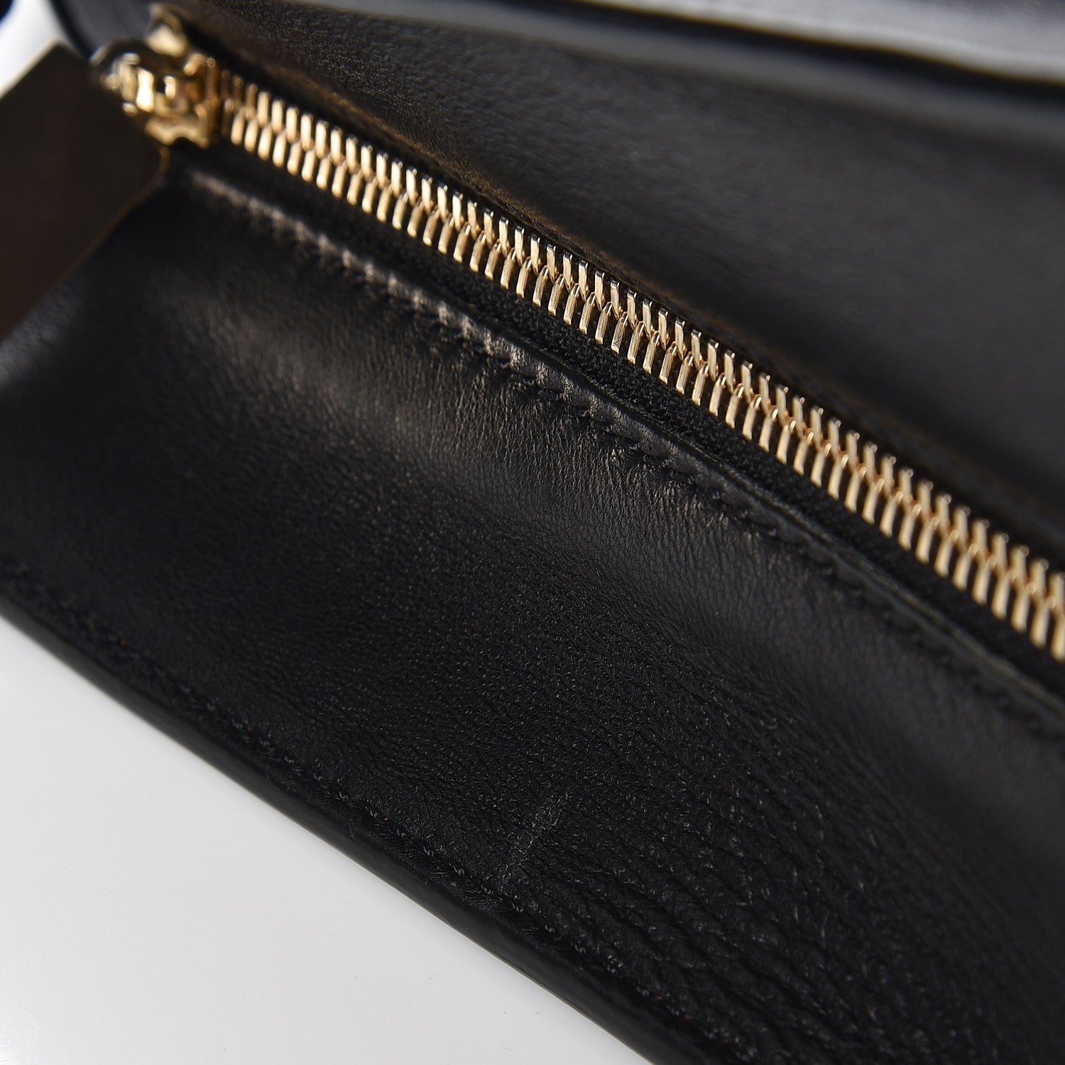Versace Patent Nappa Embroidered Zip Tote Black 8 of 9