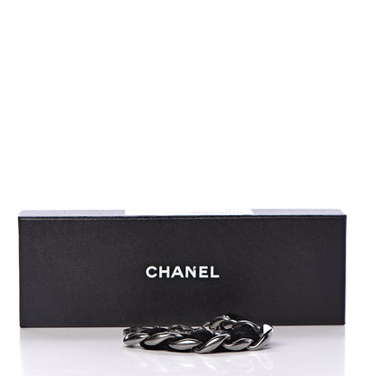 Chanel Velvet CC Chain Bracelet Black Ruthenium 5 of 5