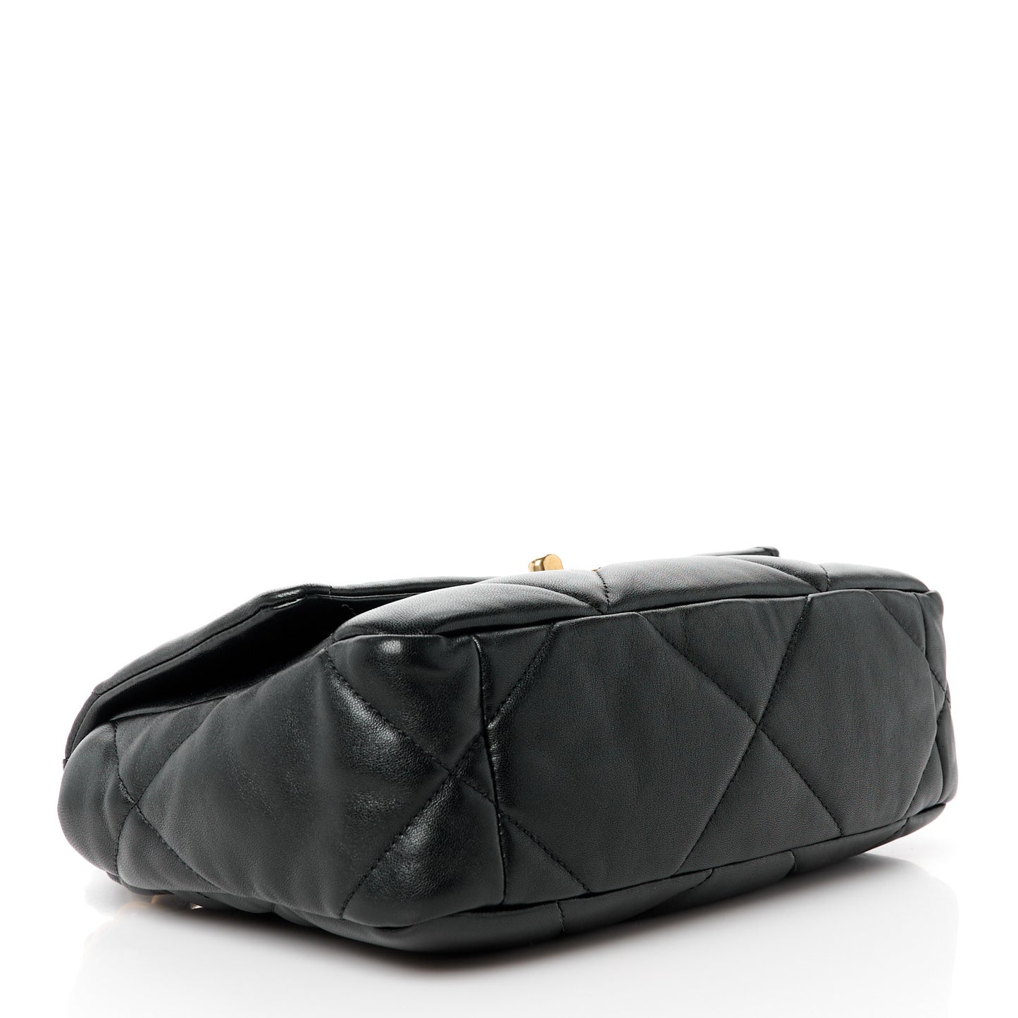 Lambskin Quilted Medium Chanel 19 Flap Black