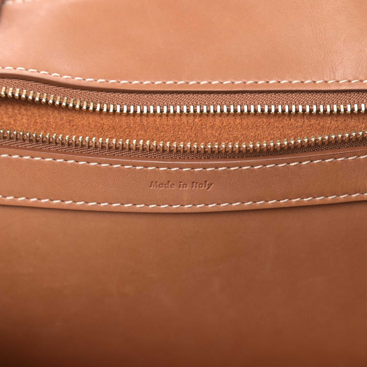 Supple Calfskin Tie Knot Twisted Tote Tan