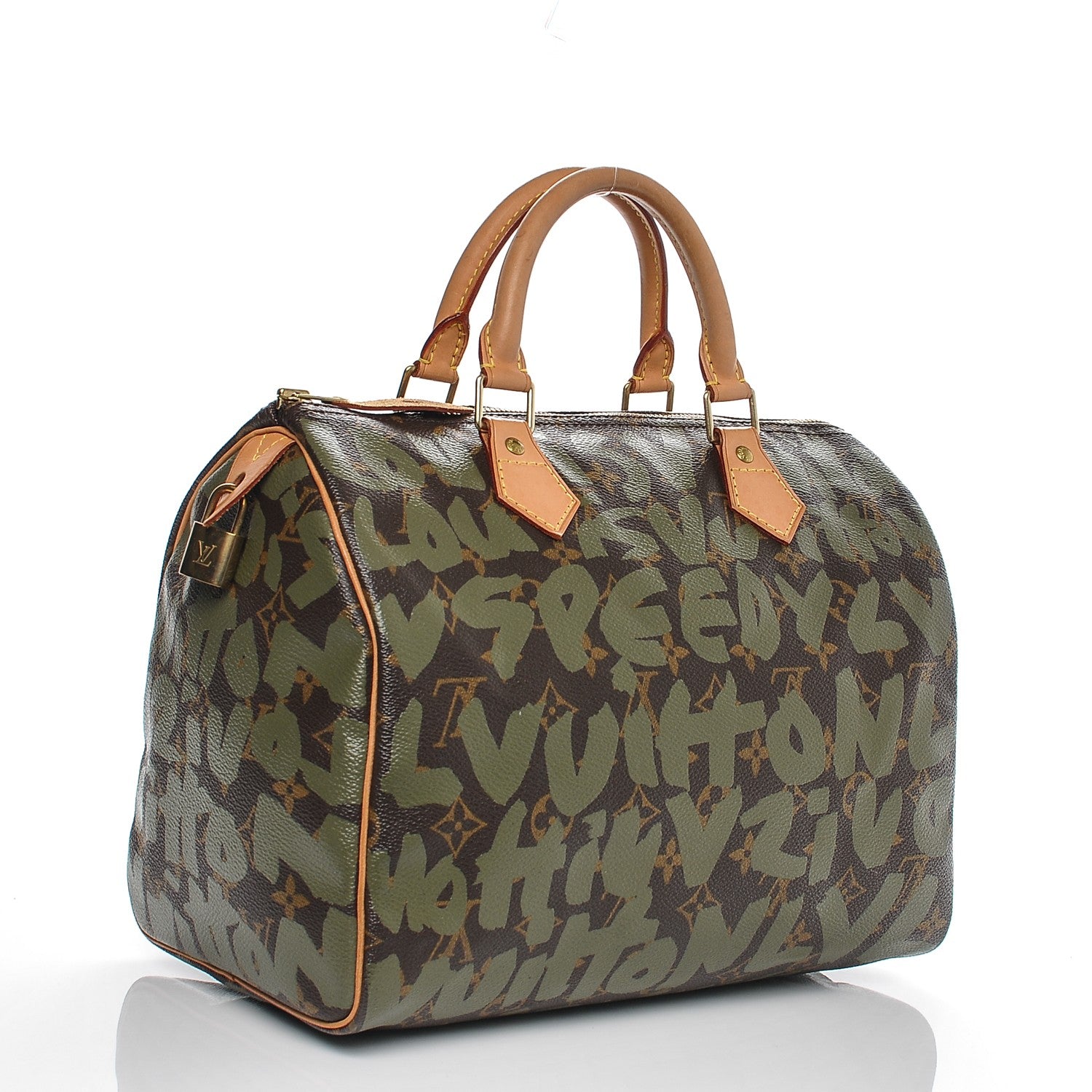 Louis Vuitton Monogram Graffiti Speedy 30 Kaki 3 of 6