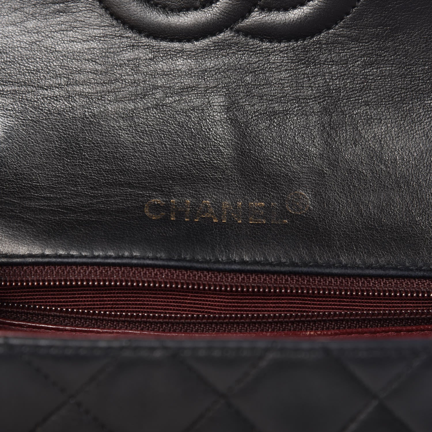 Chanel Lambskin Quilted Mini Square Flap Black 6 of 10