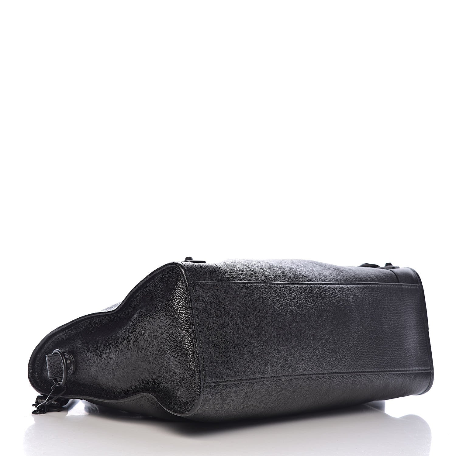 Balenciaga Shiny Grained Goatskin Black Metallic Edge City Black 4 of 9