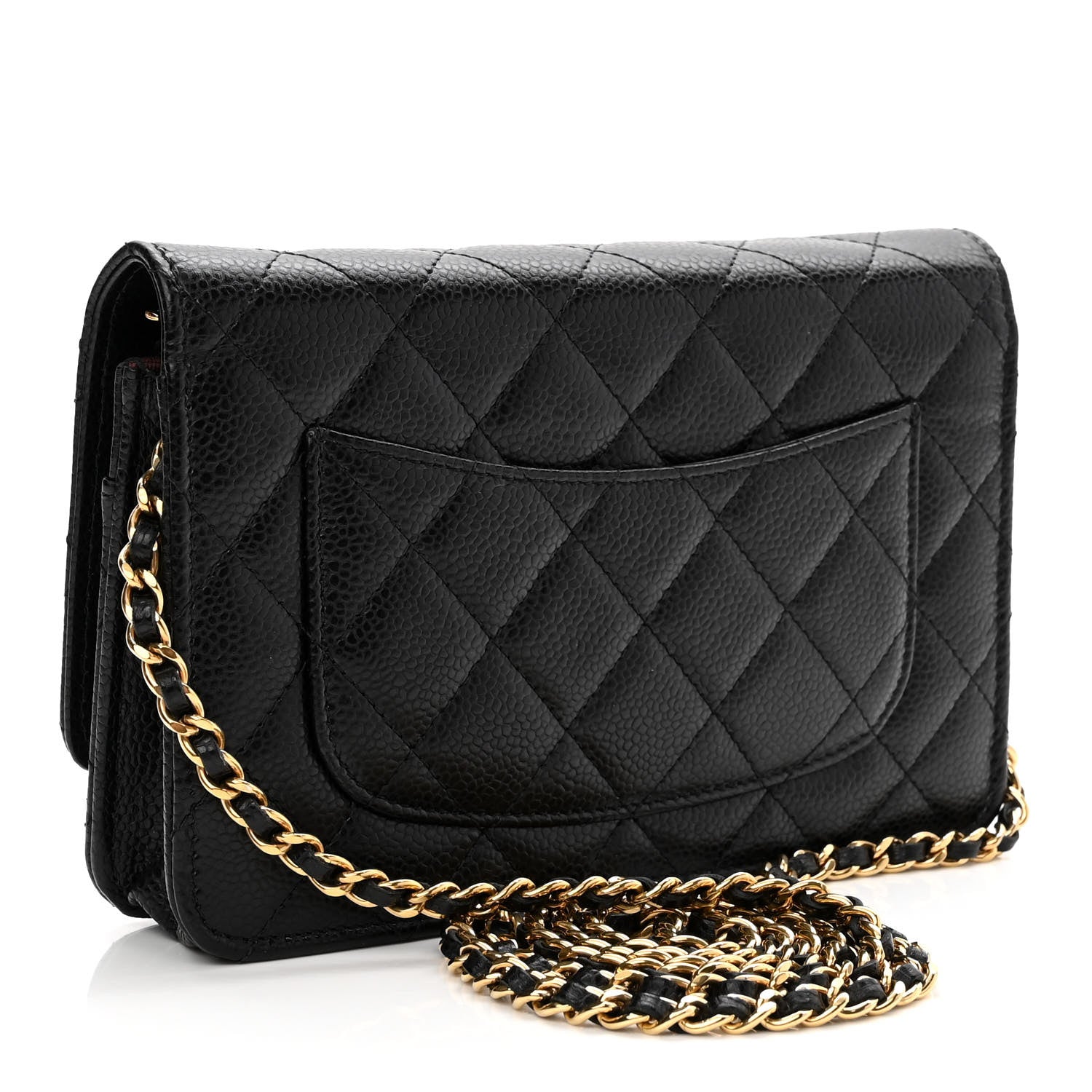 Chanel Caviar Quilted Wallet On Chain WOC Black 3 of 12