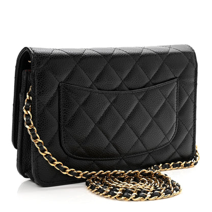 Chanel Caviar Quilted Wallet On Chain WOC Black 3 of 12