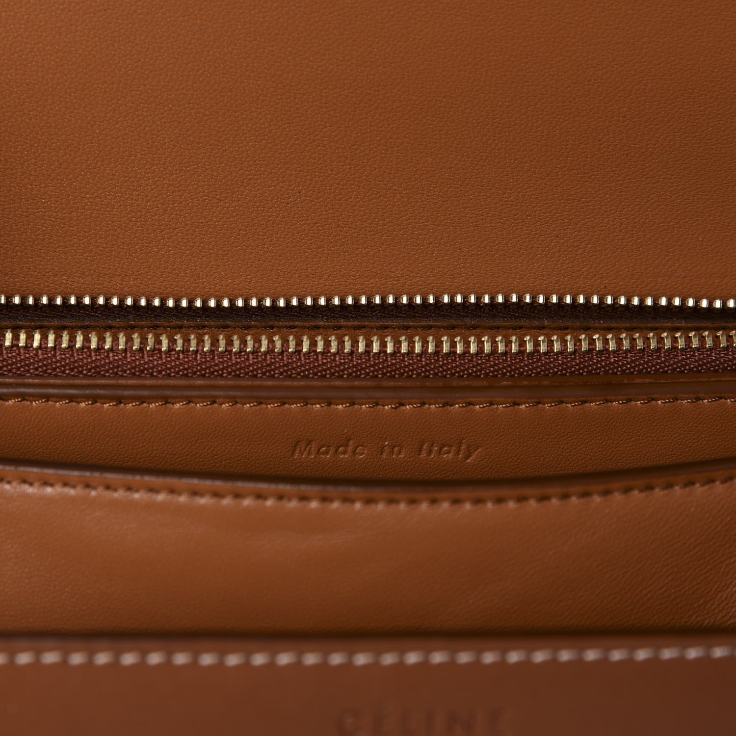 Celine Natural Calfskin Medium Classic Box Flap Bag Tan 9 of 11