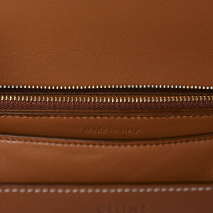 Celine Natural Calfskin Medium Classic Box Flap Bag Tan 9 of 11
