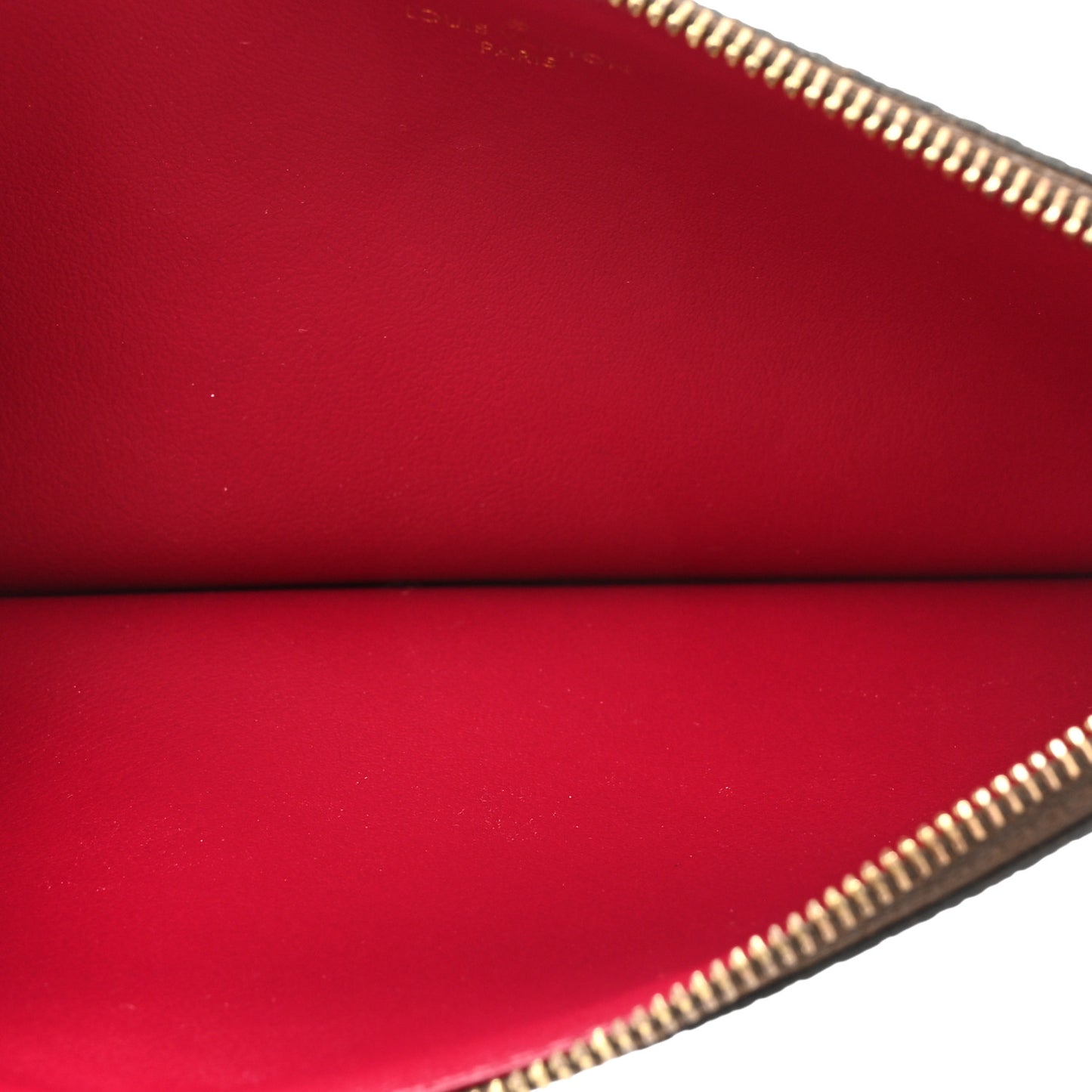 Monogram Pochette Felicie Chain Wallet Fuchsia