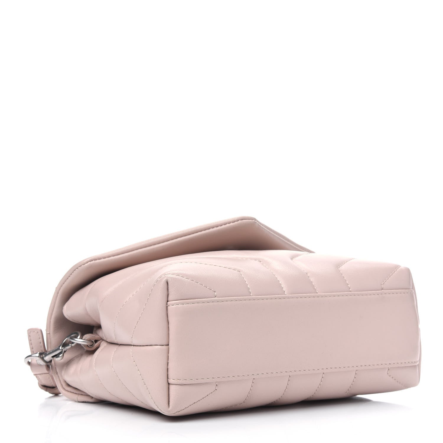 Saint Laurent Calfskin Y Quilted Monogram Toy Loulou Crossbody Bag Marble Pink 3 of 5