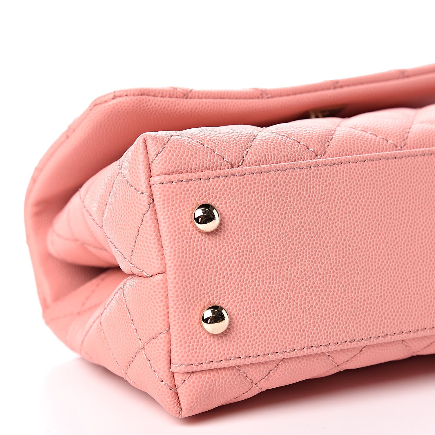 Chanel Caviar Quilted Mini Coco Handle Flap Pink 5 of 10