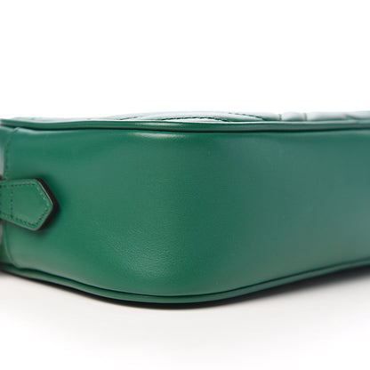 Gucci Calfskin Matelasse Small GG Marmont Chain Shoulder Bag Emerald Green 7 of 10