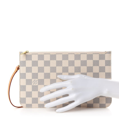 Louis Vuitton Damier Azur Neverfull MM GM Pochette 2 of 7