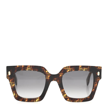 Fendi Acetate Fendi Square Sunglasses FE40101 Havana Black 2 of 8