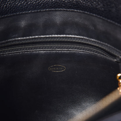 Chanel Caviar CC Shopper Tote Black 7 of 9