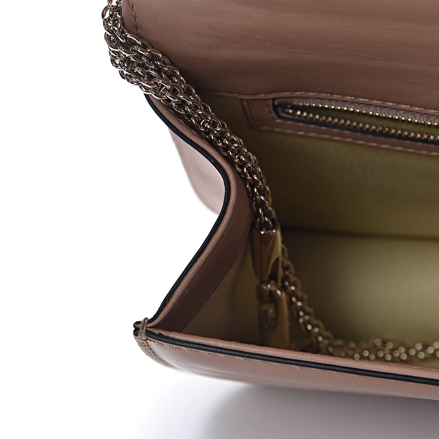 Valentino Garavani Vitello Medium Glam Lock Rockstud Flap Soft Noisette 14 of 17