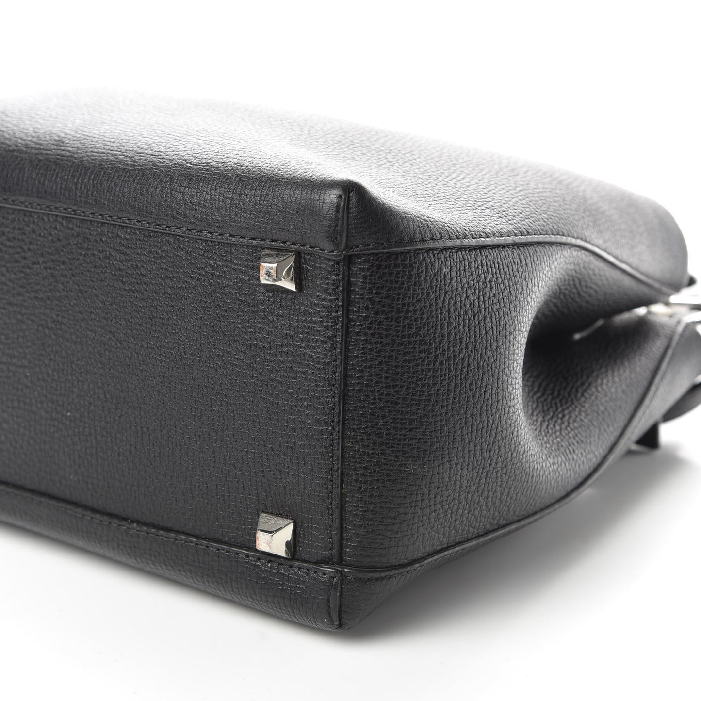 Grained Calfskin Medium Sarah Hobo Black