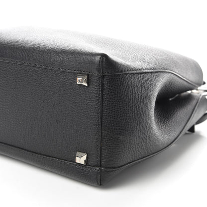 MCM Grained Calfskin Medium Sarah Hobo Black 7 of 10