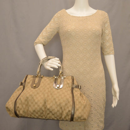 Gucci Monogram Pop Bamboo Top Handle Tote 2 of 9