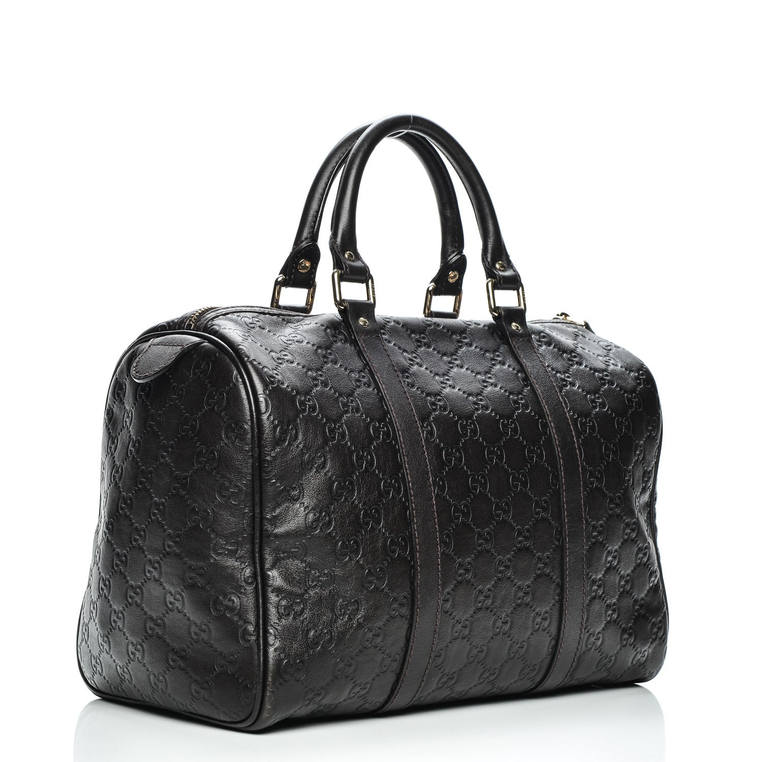 Gucci Guccissima Medium Joy Boston Dark Brown 3 of 9