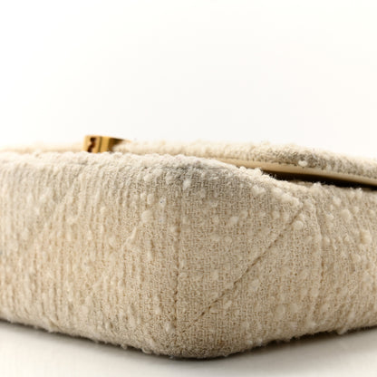 Saint Laurent Boucle Tweed Patchwork Monogram Medium Jamie Baguette Craie 10 of 13