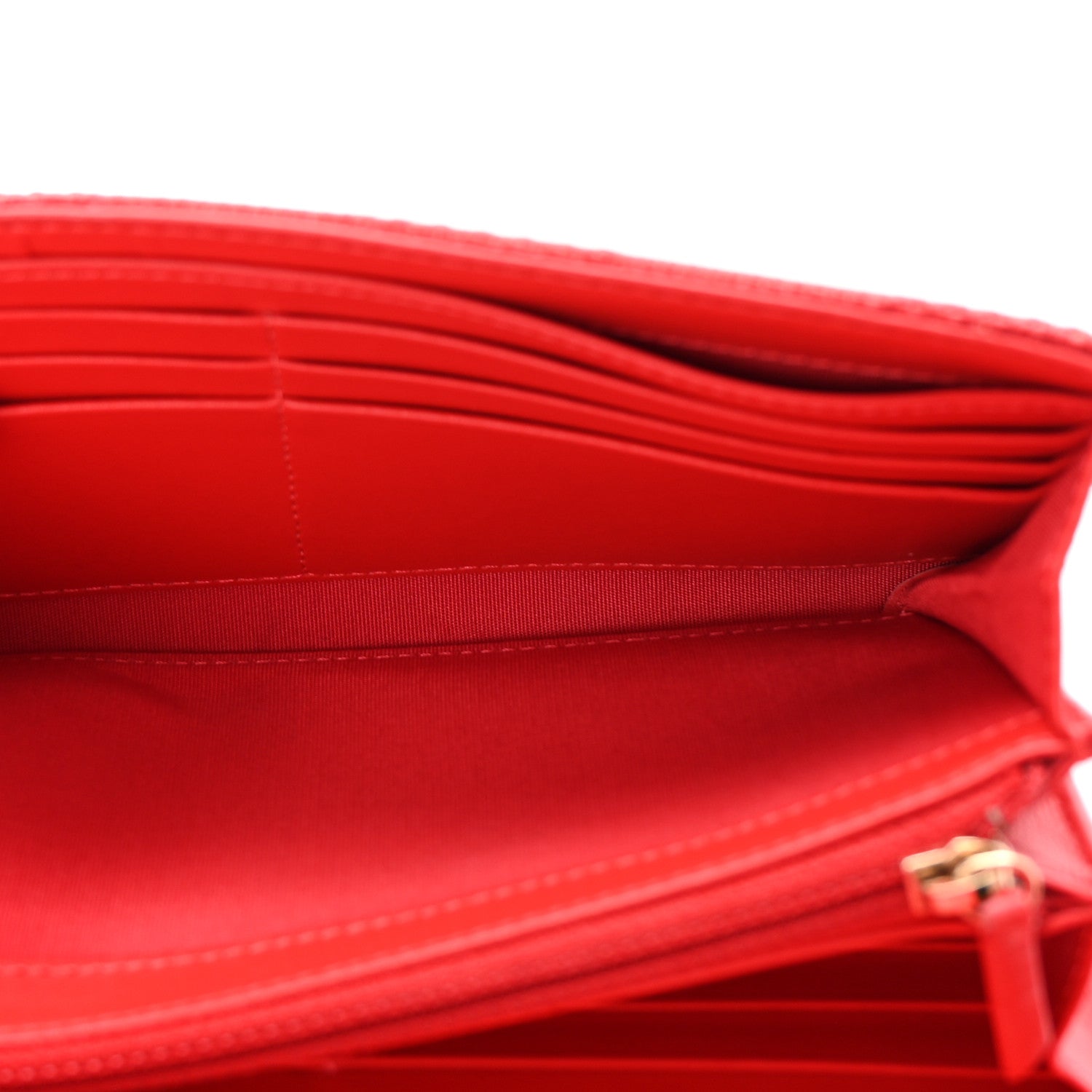 Chanel Canvas Deauville Flap Wallet Red 5 of 8