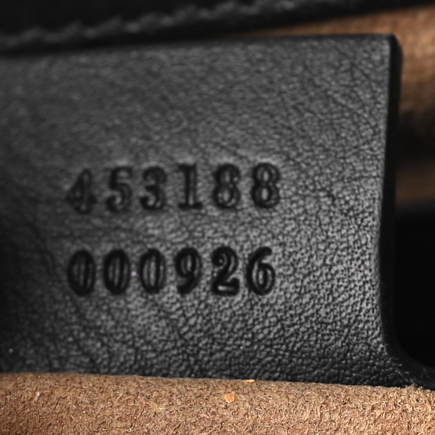 GG Supreme Monogram Calfskin Small Padlock Top Handle Bag Beige Black Cuir