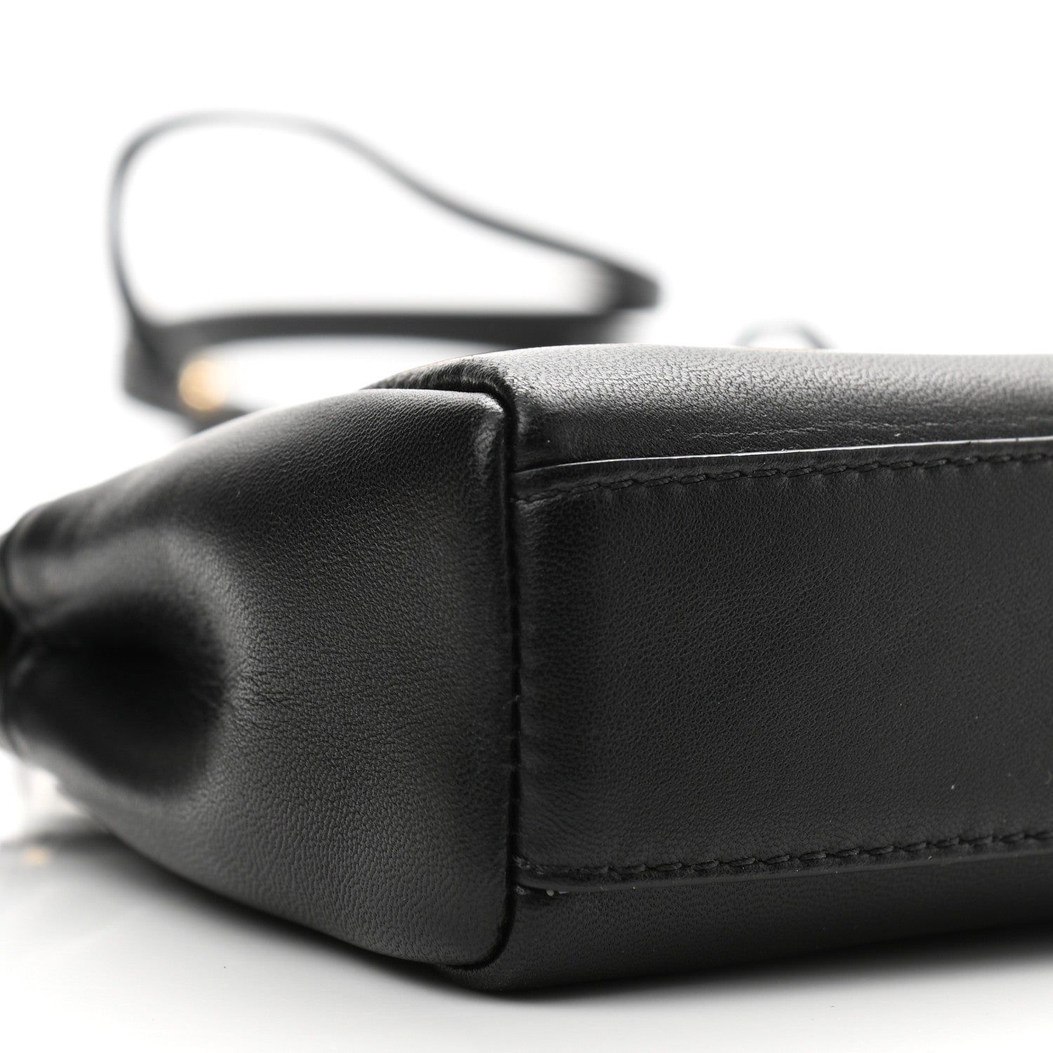 Fendi Nappa Micro Peekaboo Iconic Satchel Black 8 of 9