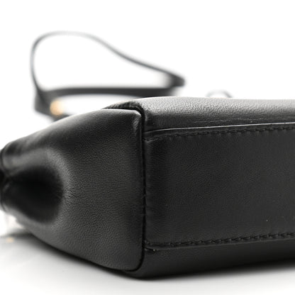 Fendi Nappa Micro Peekaboo Iconic Satchel Black 8 of 9