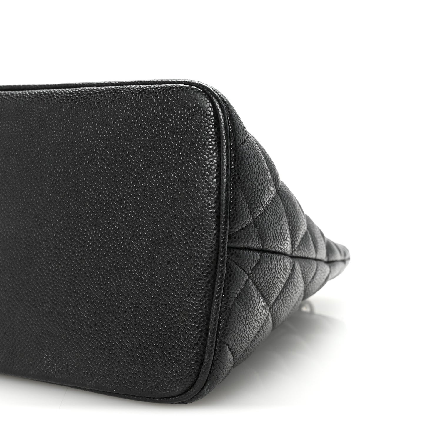 Caviar Quilted Medallion Tote Black