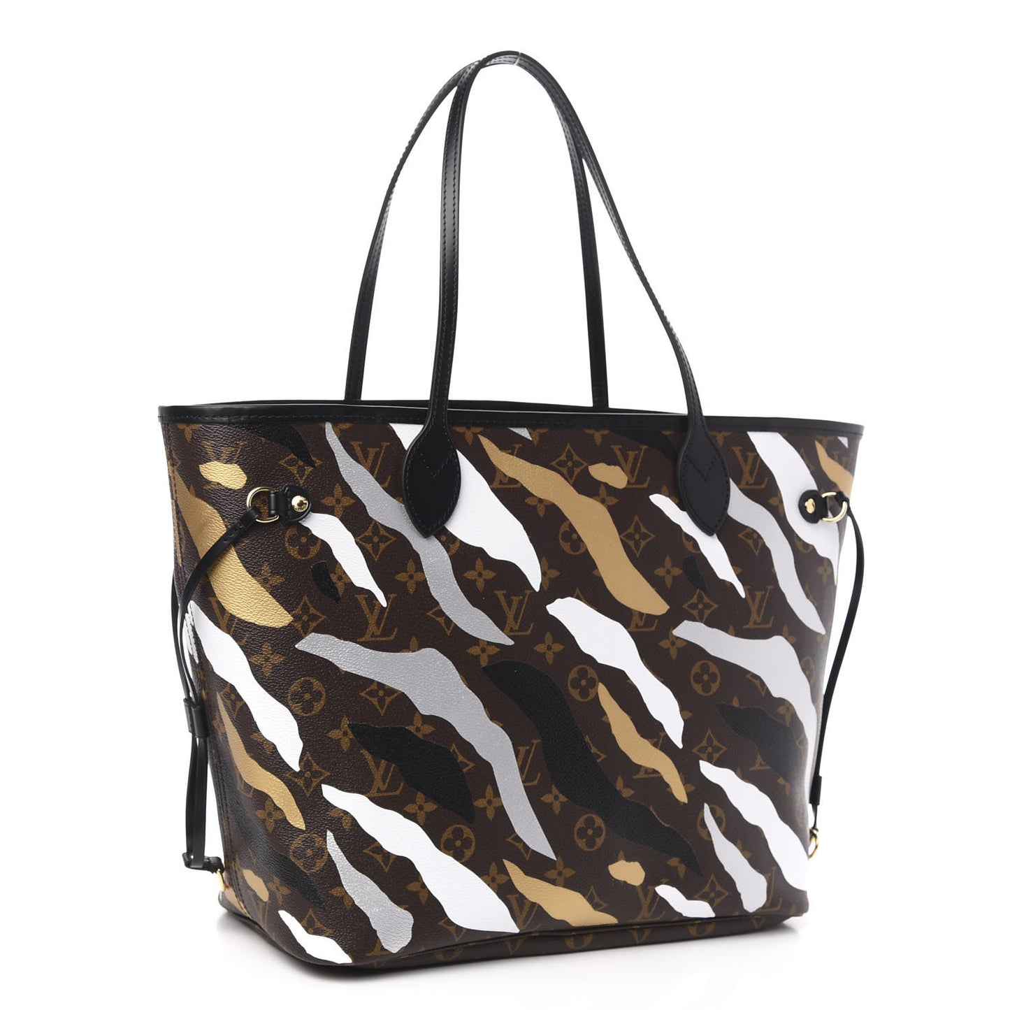 X LOL Monogram Neverfull MM Gold Silver