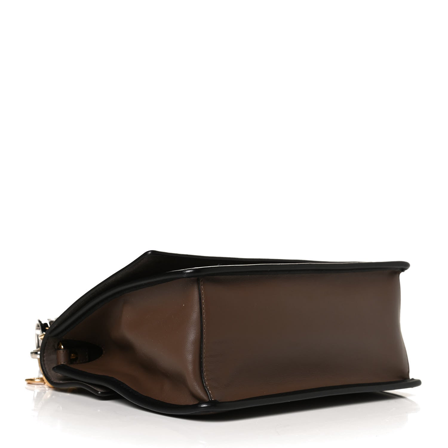 Fendi Vitello Century F is Fendi Bi-Color FF 1974 Embossed Kan I Shoulder Bag Maya Black 4 of 17