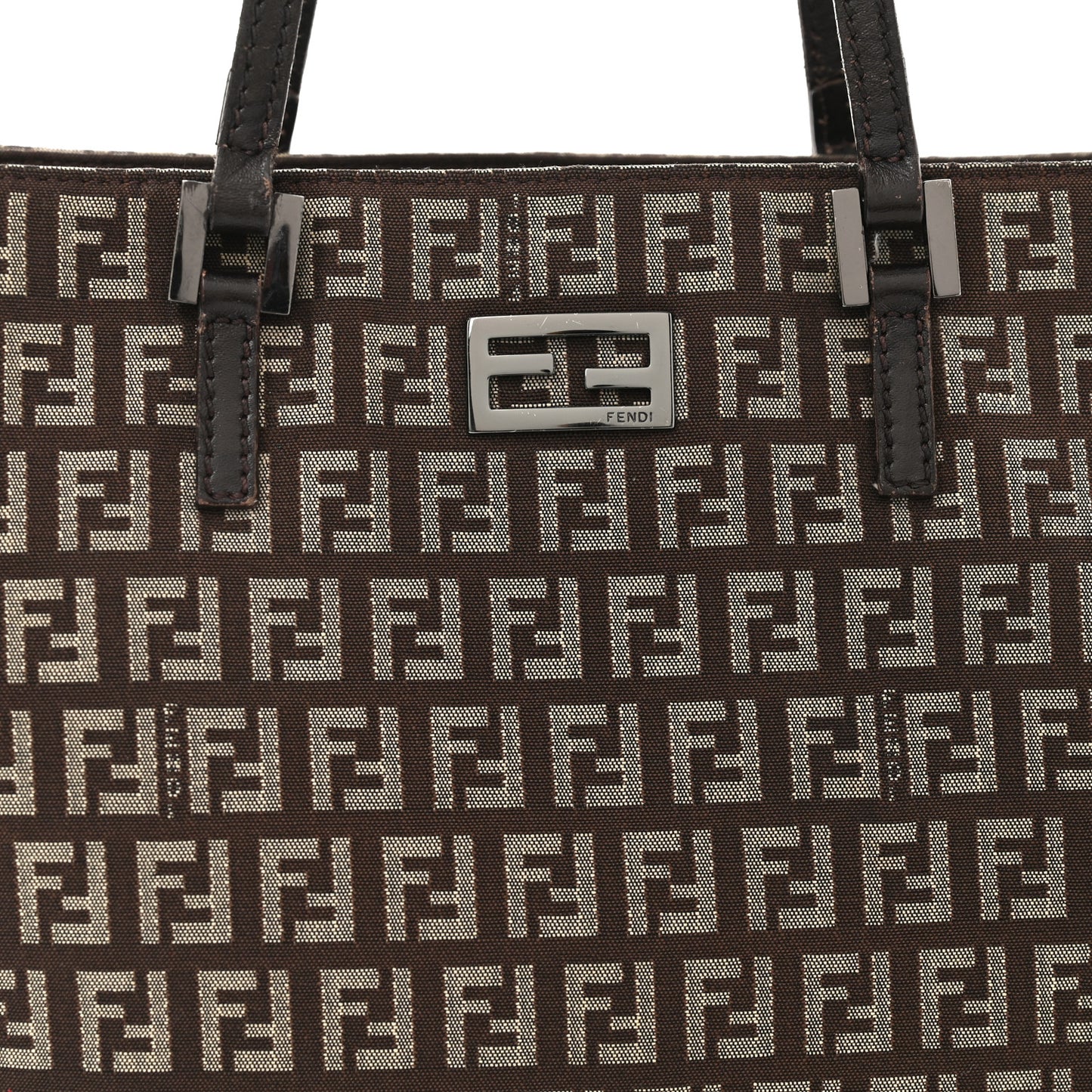 Zucchino Vitello Small Tote Testa di Moro Beige