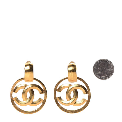 Chanel CC Clip On Earrings Gold 2 of 13