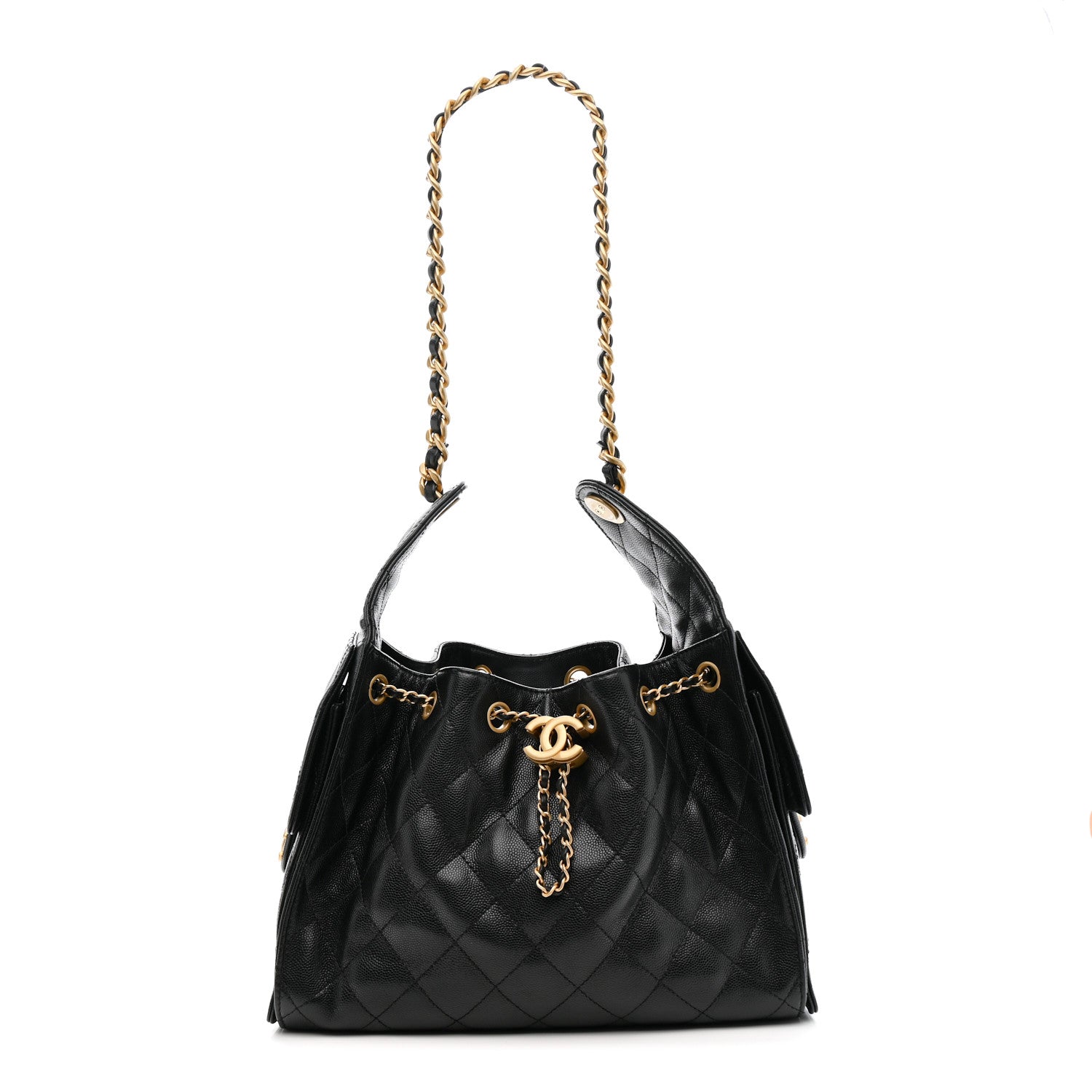 Chanel Caviar Quilted Small Chanel 25 Handbag Black Black 1 of 12