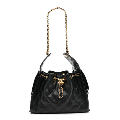 Chanel Caviar Quilted Small Chanel 25 Handbag Black Black 1 of 12
