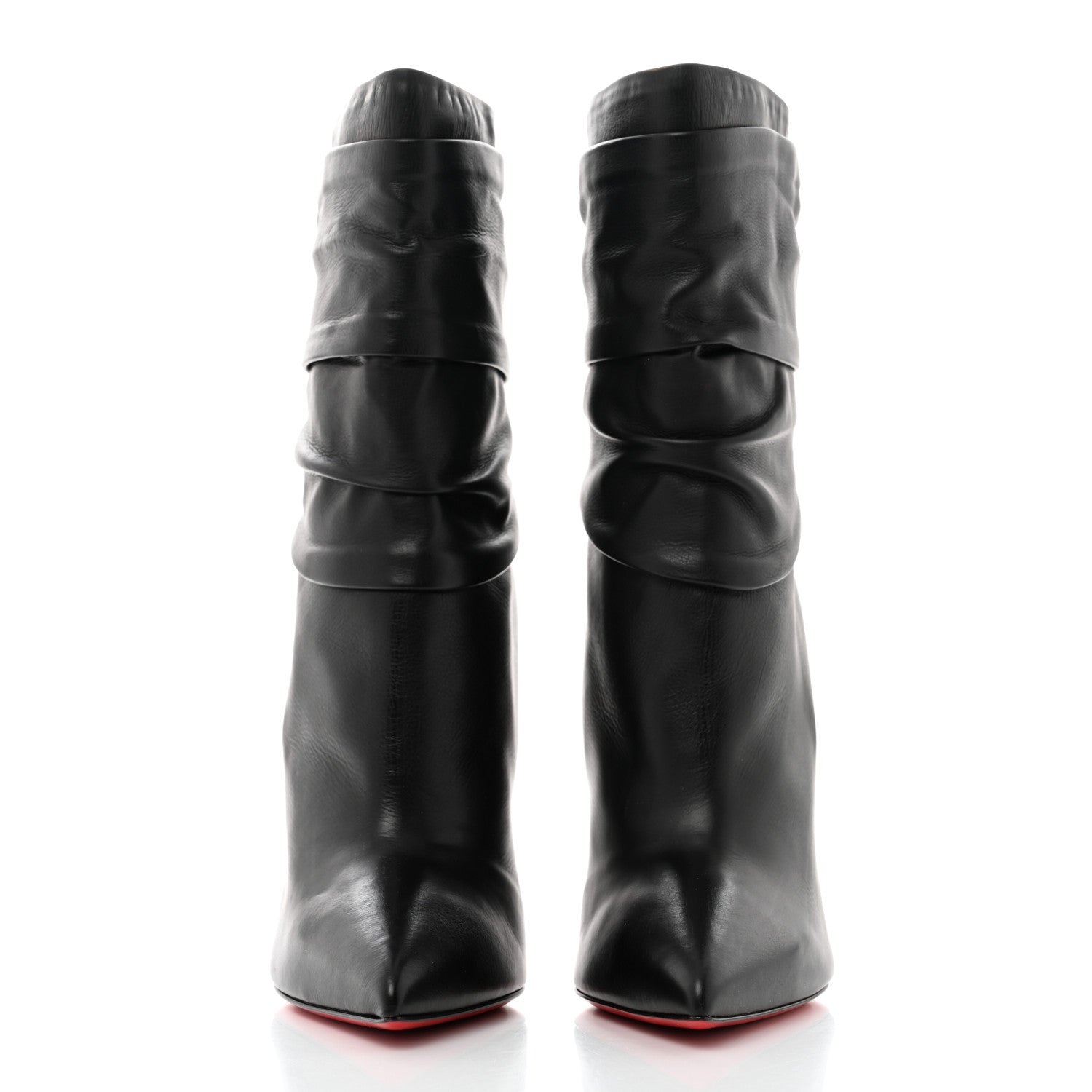 Christian Louboutin Calfskin Ishtar 120 Booties 37 Black 2 of 9