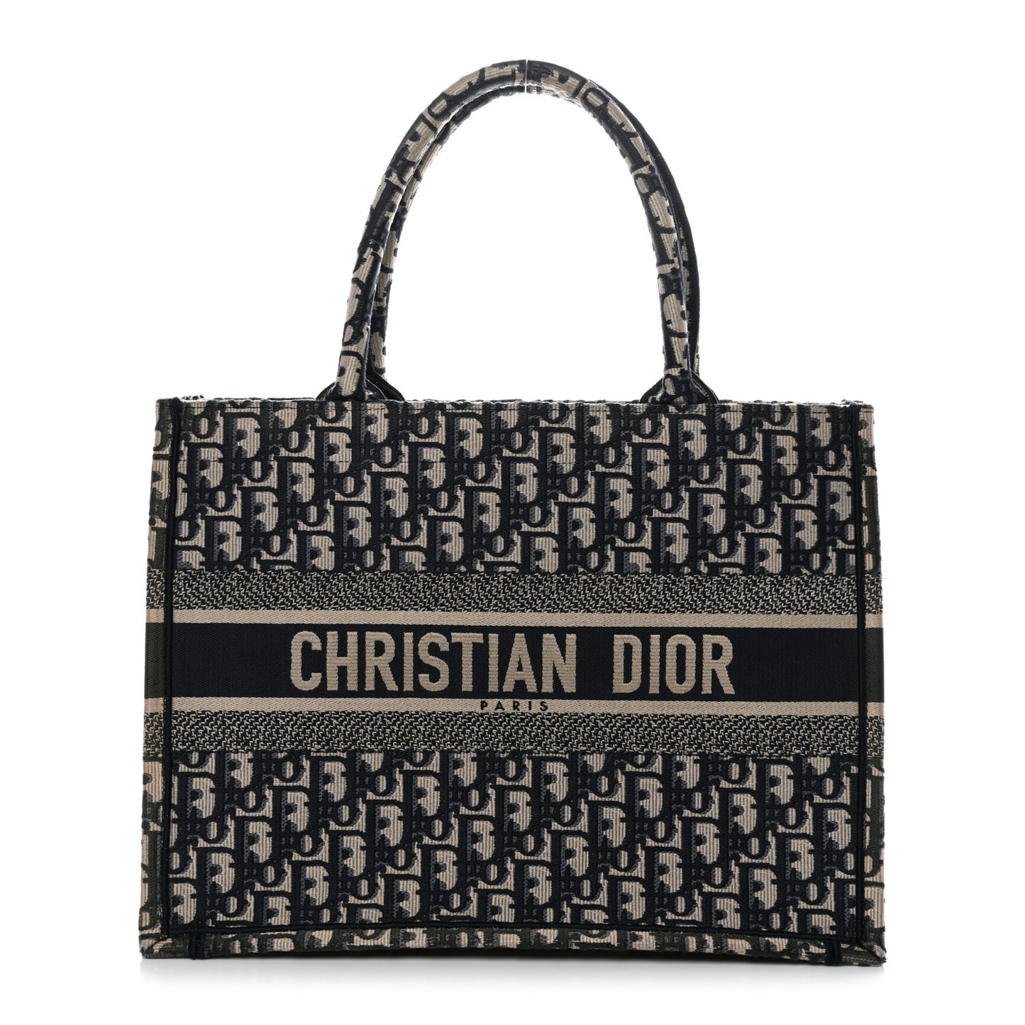 Oblique Medium Book Tote Blue Multicolor