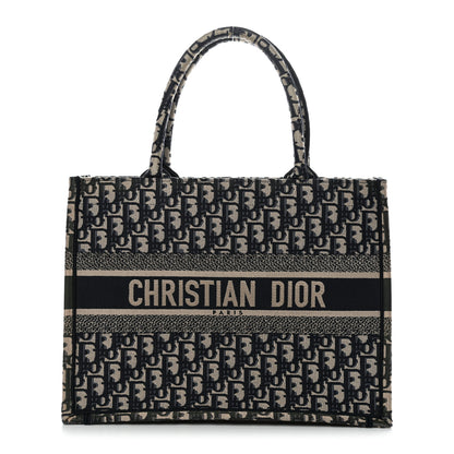 Christian Dior Oblique Medium Book Tote Blue Multicolor 1 of 14