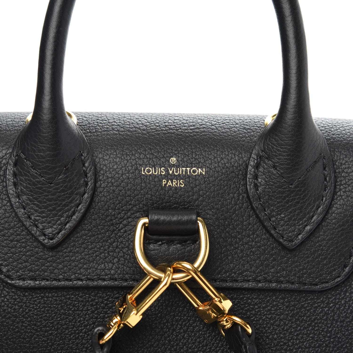 Louis Vuitton Calfskin Lockme Mini Backpack Black 8 of 10