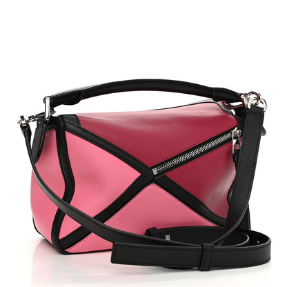 Loewe Calfskin Small Graphic Puzzle Bag Raspberry Wild Rose 3 of 10