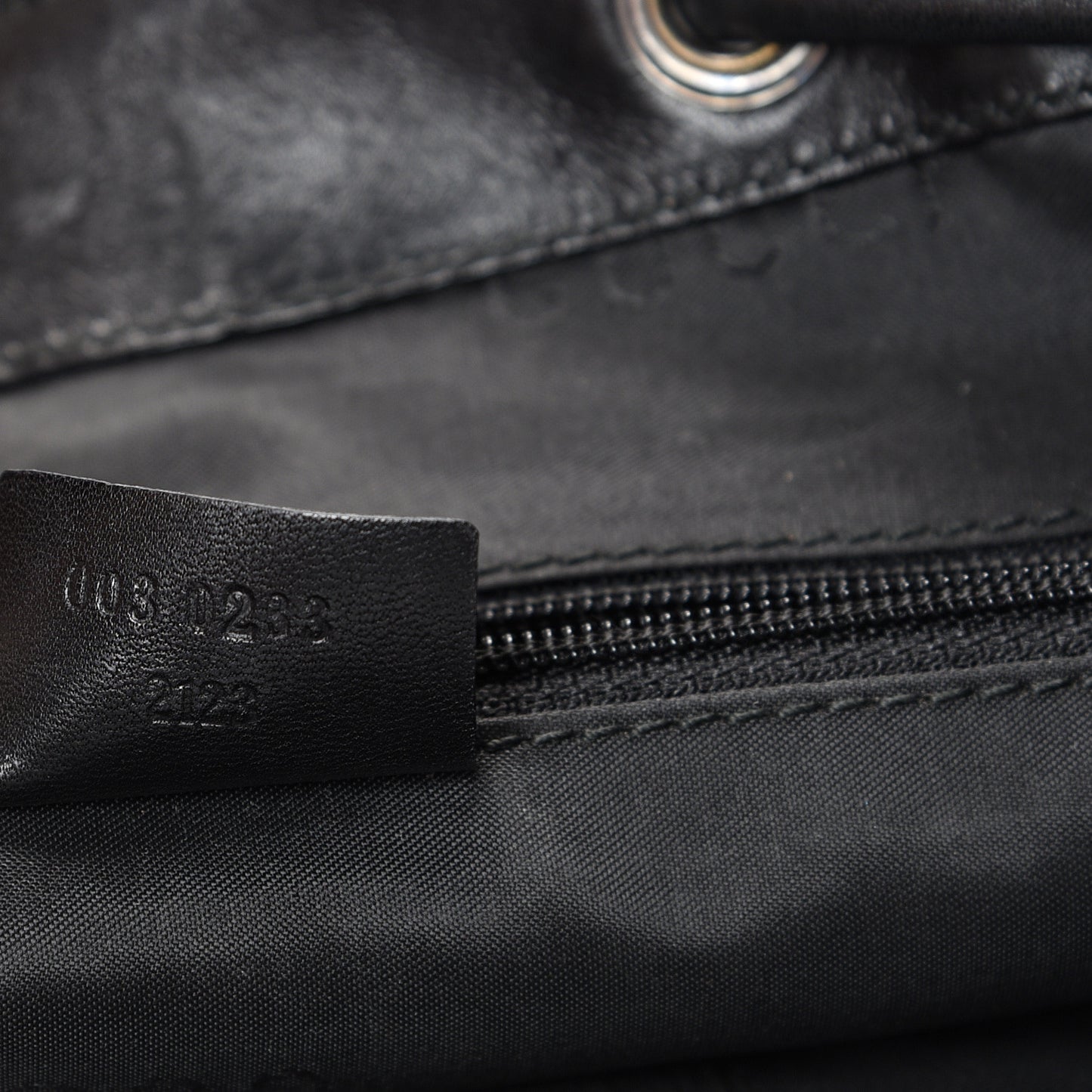 Calfskin Canvas Backpack Black
