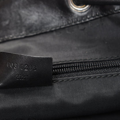 Gucci Calfskin Canvas Backpack Black 6 of 14